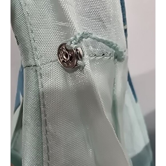 Ann Taylor Womens Silk Dress Empire Waist Babydoll Floral Blue Fairy Y2K Size 10 - Picture 12 of 16